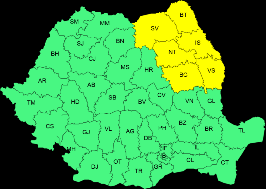 anm cod portocaliu de averse torentiale in regiunile montane si nordul moldovei pana duminica seara 6a5c89927e06e